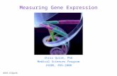 Measuring Gene Expression Chris Quirk, PhD Medical Sciences Program JH206, 856-2808 A501, CCQuirk.