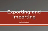 The Essentials.   Is the product exportable? o Legally exportable according to the Export Administration Regulations (EAR) .