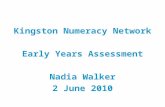 Kingston Numeracy Network Early Years Assessment Nadia Walker 2 June 2010.