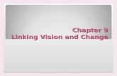 Chapter 9 Linking Vision and Change. Vision Having a vision is often linked to why successful organizational change is achieved Conversely, lack of vision.