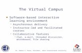 The Virtual Campus Software-based interactive learning environment  Asynchronous delivery  Instructor-led and facilitated courses  Collaborative features.