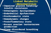 Linked Metabolic Abnormalities: Impaired glucose handling/ insulin resistance Atherogenic dyslipidemia Endothelial dysfunction Prothrombotic state Hemodynamic.