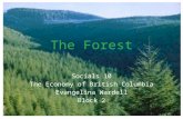 The Forest Socials 10 The Economy of British Columbia Evangelina Wardell Block 2.