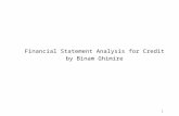 1 Financial Statement Analysis for Credit by Binam Ghimire.