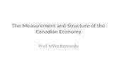 The Measurement and Structure of the Canadian Economy Prof Mike Kennedy.