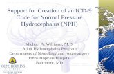 Support for Creation of an ICD-9 Code for Normal Pressure Hydrocephalus (NPH) Michael A. Williams, M.D. Adult Hydrocephalus Program Departments of Neurology.
