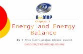 Chapter 7 Energy and Energy Balance By : Miss Noorulanajwa Diyana Yaacob noorulnajwa@unimap.edu.my.