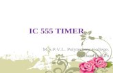 IC 555 TIMER M.S.P.V.L. Polytechnic College, Pavoorchatram.
