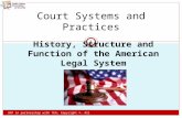 History, Structure and Function of the American Legal System 1 UNT in partnership with TEA, Copyright ©. All rights reserved. Court Systems and Practices.