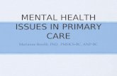MENTAL HEALTH ISSUES IN PRIMARY CARE Marianne Borelli, PhD, PMHCS-BC, ANP-BC.