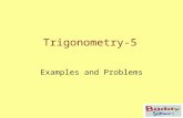 Trigonometry-5 Examples and Problems. Trigonometry Working with Greek letters to show angles in right angled triangles. Exercises.