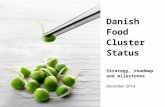Danish Food Cluster Status Strategy, roadmap and milestones December 2014.