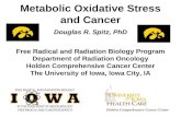 Metabolic Oxidative Stress and Cancer Douglas R. Spitz, PhD Free Radical and Radiation Biology Program Department of Radiation Oncology Holden Comprehensive.
