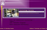 Department of Technology Systems College of Technology and Computer Science B.S. in Industrial Technology (BSIT) AAS Transfer Program East Carolina University.