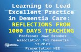 Professor Dawn Brooker Association for Dementia Studies Presentation HEE Conference.