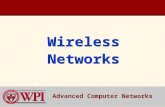 Wireless Networks Advanced Computer Networks. Wireless Networks Outline  Terminology, WLAN types, IEEE Standards  IEEE 802.11a/b/g/n  802.11 AP Management.