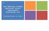 + The Mahatma Gandhi National Rural Employment Guarantee Act Tackling Poverty in India.
