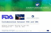 An agency of the European Union Presented by: Hilde Boone European Medicines Agency Liaison Official at the U.S. FDA Collaboration between FDA and EMA.