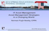 2014 NPMA Spring Seminar Value Through Professional Asset Management IT Asset Management Asset Management Strategies in a Changing World Norman Pugh-Newby,