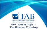 SBL Workshops – Facilitator Training. Agenda  Positioning SBL Workshops  Pre-Planning  Conducting the Workshops  Case Studies.
