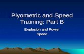Plyometric and Speed Training: Part B Explosion and Power Speed.