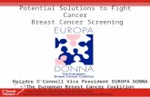 Deirdre O’Connell Vice President EUROPA DONNA - The European Breast Cancer Coalition Potential Solutions to Fight Cancer Breast Cancer Screening.