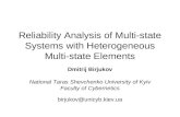 Reliability Analysis of Multi-state Systems with Heterogeneous Multi-state Elements Dmitrij Birjukov National Taras Shevchenko University of Kyiv Faculty.