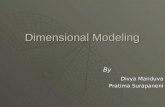 Dimensional Modeling By Divya Manduva Divya Manduva Pratima Surapaneni.