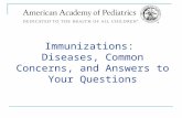 Immunizations: Diseases, Common Concerns, and Answers to Your Questions.
