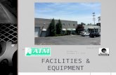 FACILITIES & EQUIPMENT Advanced Technical Materials, Inc. 49 Rider Ave Patchogue, N.Y. 11772.