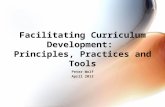 Facilitating Curriculum Development: Principles, Practices and Tools Peter Wolf April 2013.