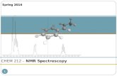 1 CHEM 212 – NMR Spectroscopy Spring 2014. 2 Spectral Analysis – 1 H NMRNMR Spectroscopy NMR Spectral Analysis – Introductory 1 H NMR 1.NMR is rarely.