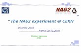 “The NA62 experiment @ CERN” Gianluca Lamanna CERN Discrete 2010 Roma 09.12.2010.