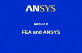 FEA and ANSYS Module 2. Training Manual January 30, 2001 Inventory #001441 2-2 FEA and ANSYS Overview In this chapter, we will define Finite Element Analysis.