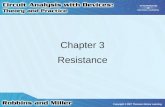 Chapter 3 Resistance. 2 Resistance of Conductors Resistance of material is dependent on several factors: –Type of Material –Length of the Conductor –Cross-sectional.