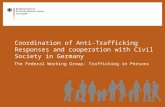 Coordination of Anti-Trafficking Responses and cooperation with Civil Society in Germany The Federal Working Group: Trafficking in Persons.