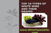 TOP 10 TYPES OF WHITE WINE AND THEIR GRAPES .