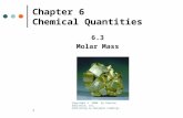 1 Chapter 6 Chemical Quantities 6.3 Molar Mass Copyright © 2008 by Pearson Education, Inc. Publishing as Benjamin Cummings.