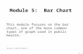 6 - 1 Module 5: Bar Chart This module focuses on the bar chart, one of the more common types of graph used in public health. Reviewed 15 April 05 /MODULE.