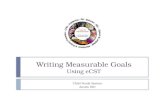 Writing Measurable Goals Using eCST Child Study System Austin ISD.