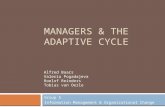 MANAGERS & THE ADAPTIVE CYCLE Group 5 Information Management & Organizational Change Alfred Baars Valeria Pogadajeva Roelof Reinders Tobias van Oerle.