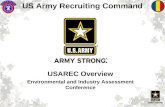 1 USAREC Overview Environmental and Industry Assessment Conference US Army Recruiting Command.