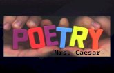 { Mrs. Caesar-6 th LA. An acrostic is a poem in which the first letter of each line (or sentence, or paragraph) spells out a word or a message. Acrostic.
