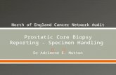 Prostatic Core Biopsy Reporting - Specimen Handling Dr Adrienne E. Mutton.
