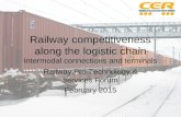 Railway competitiveness along the logistic chain Intermodal connections and terminals Railway Pro Technology & services Forum February 2015.