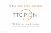 ALICE and LHCb meeting TTC-PON History & Status Csaba SOOS, Dimitris KOLOTOUROS, Vidak VUJICIC, Sophie BARON 11/06/2015S. Baron, CERN PH/ESE1.