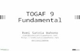 TOGAF 9 Fundamental Romi Satria Wahono romi@romisatriawahono.net  081586220090.