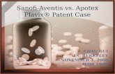 CHAU BUI UC BERKELEY NOVEMBER 3, 2008 IEOR 190G Sanofi-Aventis vs. Apotex Plavix® Patent Case.