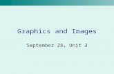Graphics and Images September 28, Unit 3. Computer Graphics “Computer graphics refers to using a computer to create or manipulate any kind of picture,
