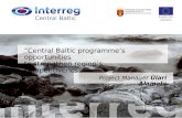 ”Central Baltic programme’s opportunities to strengthen region’s competitiveness” Project Manager Ülari Alamets.